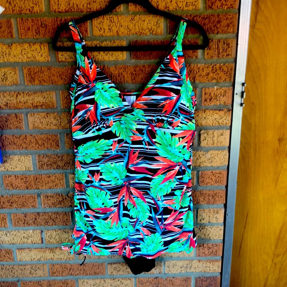 St. John’s Bay V-Neck One Piece Bathing Suit